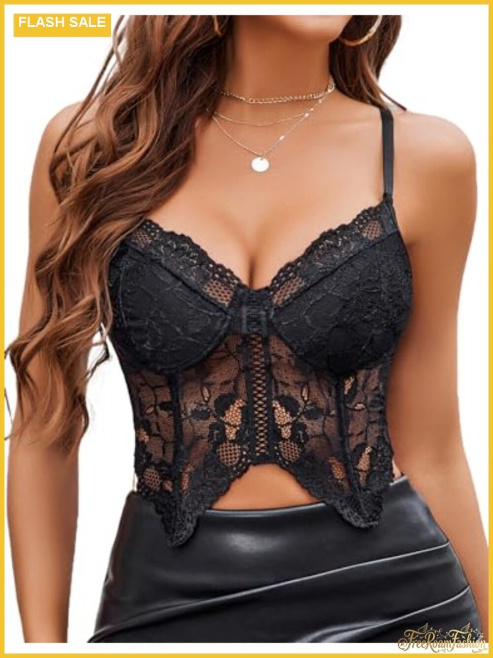 Lace Bralette Y2k Camisole Lingerie Adjustable Strap Crop Top